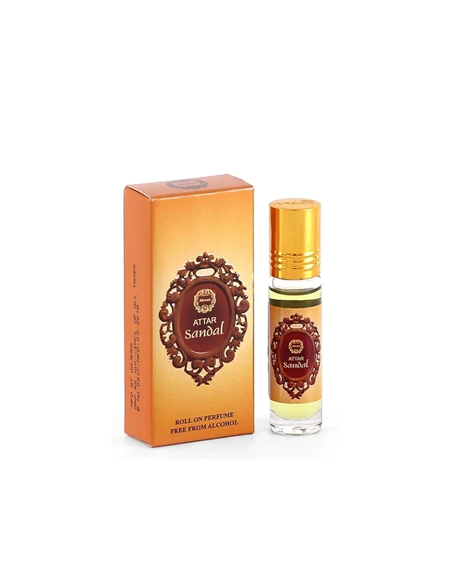 Ahsan Attar Sandal 8ML – Alcohol-Free Sandalwood Attar, Long Lasting  Roll-On Perfume
