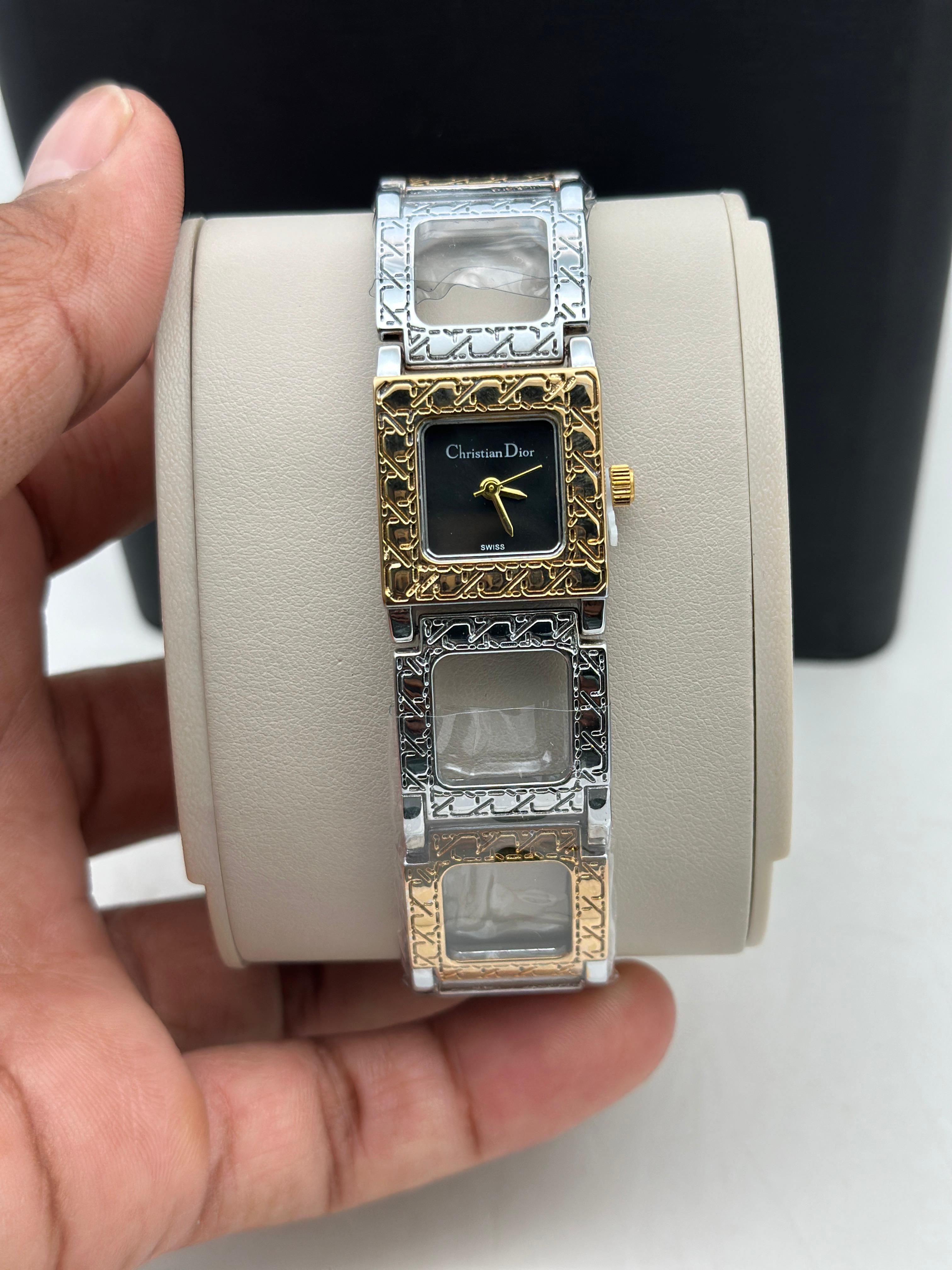 Buy Christian Dior Women's Square Dial Watch | Elegant Swiss
