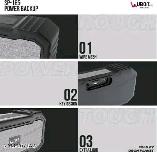 Buy SP-185 10 W Bluetooth Speaker (Grey, Stereo Channel) (Pack of