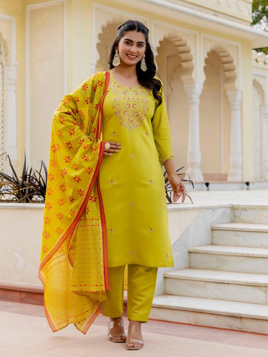VISCOSE CHANDERI WOMEN KURTI