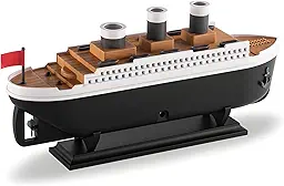 Titanic Steam Ship Design Humidifier Diffuser For Home, Office | Ultrasonic Aromatherapy Mist Diffuser (Multi-Colour LED, 12 X 5.5 IN, 250ml, Black