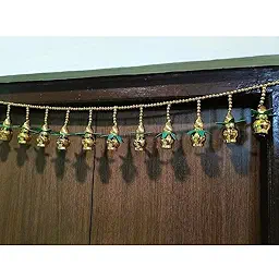 KalashToran for Main Door Latest Home Decoration Entrance Hanging Handmade Bandarwal Pearl Plastic B