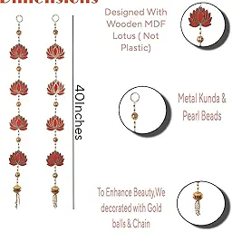 Lotus Hangings for Decoration | Hangings for Temple Decor | Beautiful Door Hangings for Main Entranc