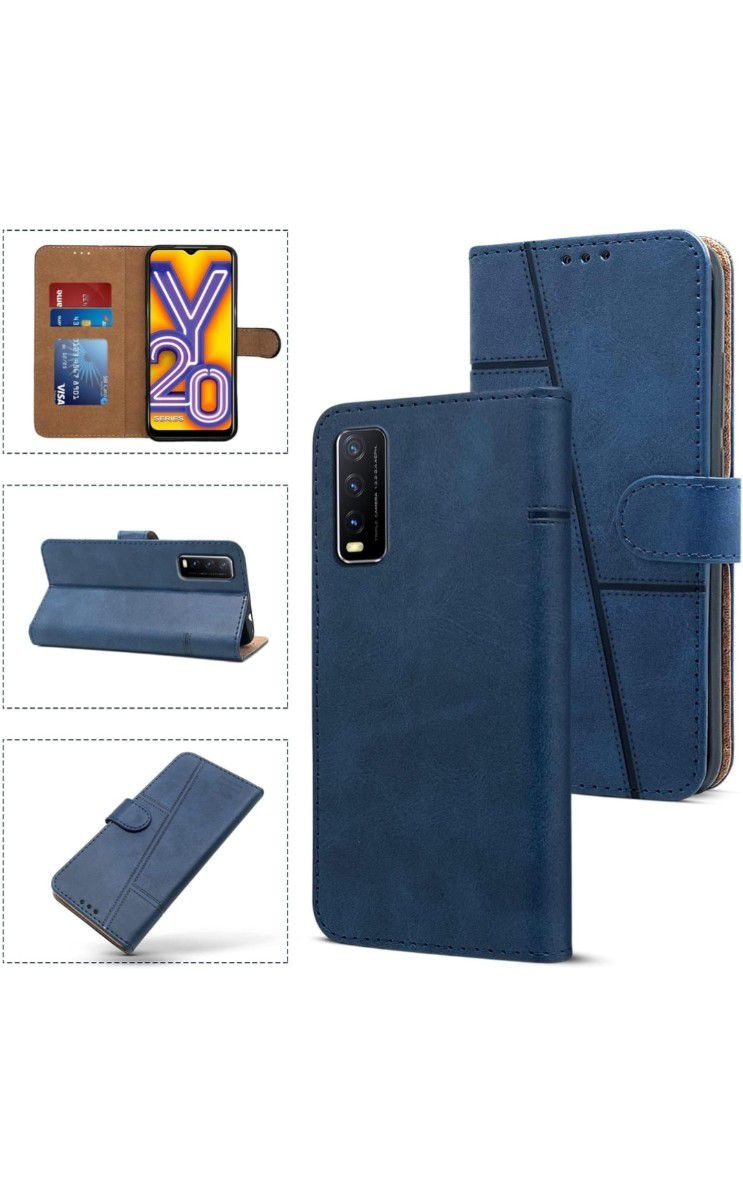 KKEIKO Cover Compatibile con Vivo Y11S / Vivo Y20S / Vivo Y20, Custodia in PU Pelle per Vivo