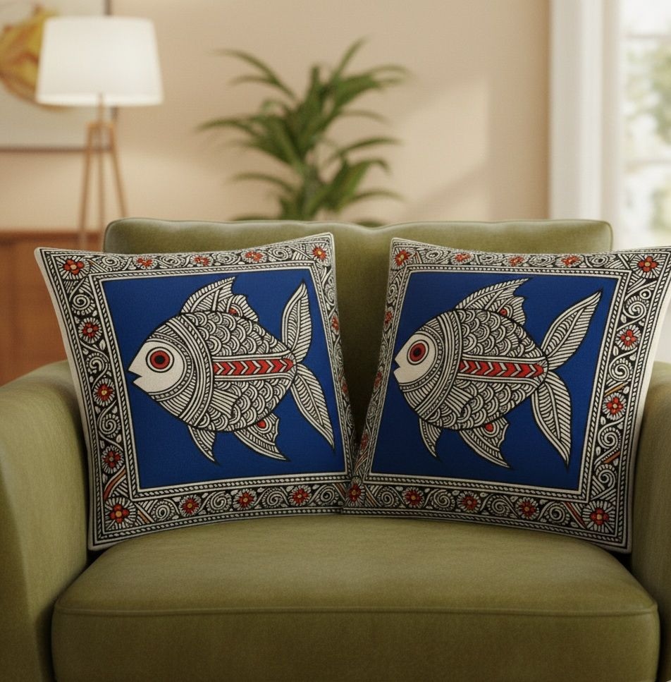 Matsyaa – Set of 2 Premium Cushion Covers