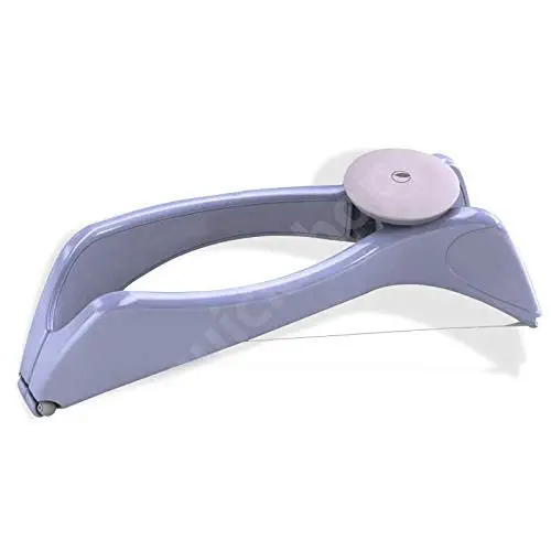Face and Body Hair Threading Kit | Eyebrow & Facial Hair Removal Tweezer Tool (Purple,Grey)