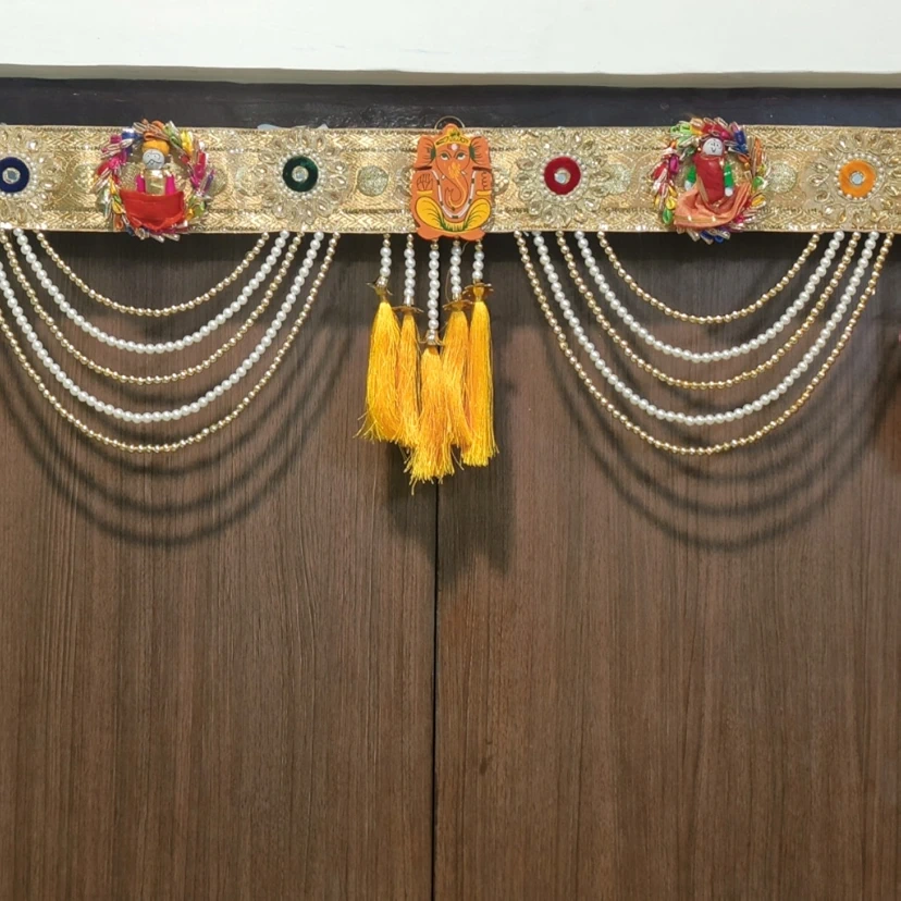 Embroidered Lace Handmade toran for Entrance Door|Main Door Decoration Banderwal |Door hangings for