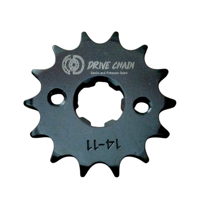 HONDA SHINE GEAR BOX SPROCKET, Drive Chain 14T Gearbox Sprocket (2-Hole)  for Honda Shine BS6 (All Models) – SAE 1045 Hardened Alloy Steel