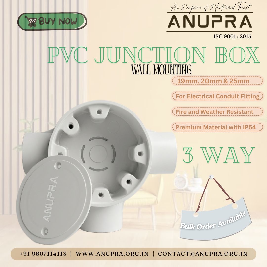 3-Way PVC Junction Box by Anupra
