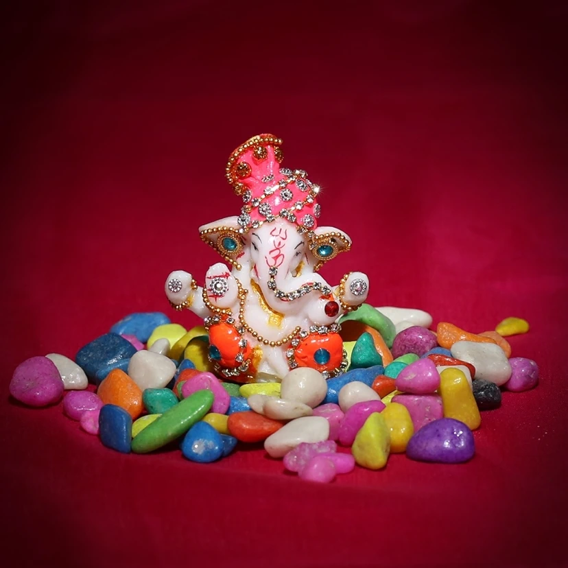 Dashboard Ganesha Idol for Home decor-6Cm