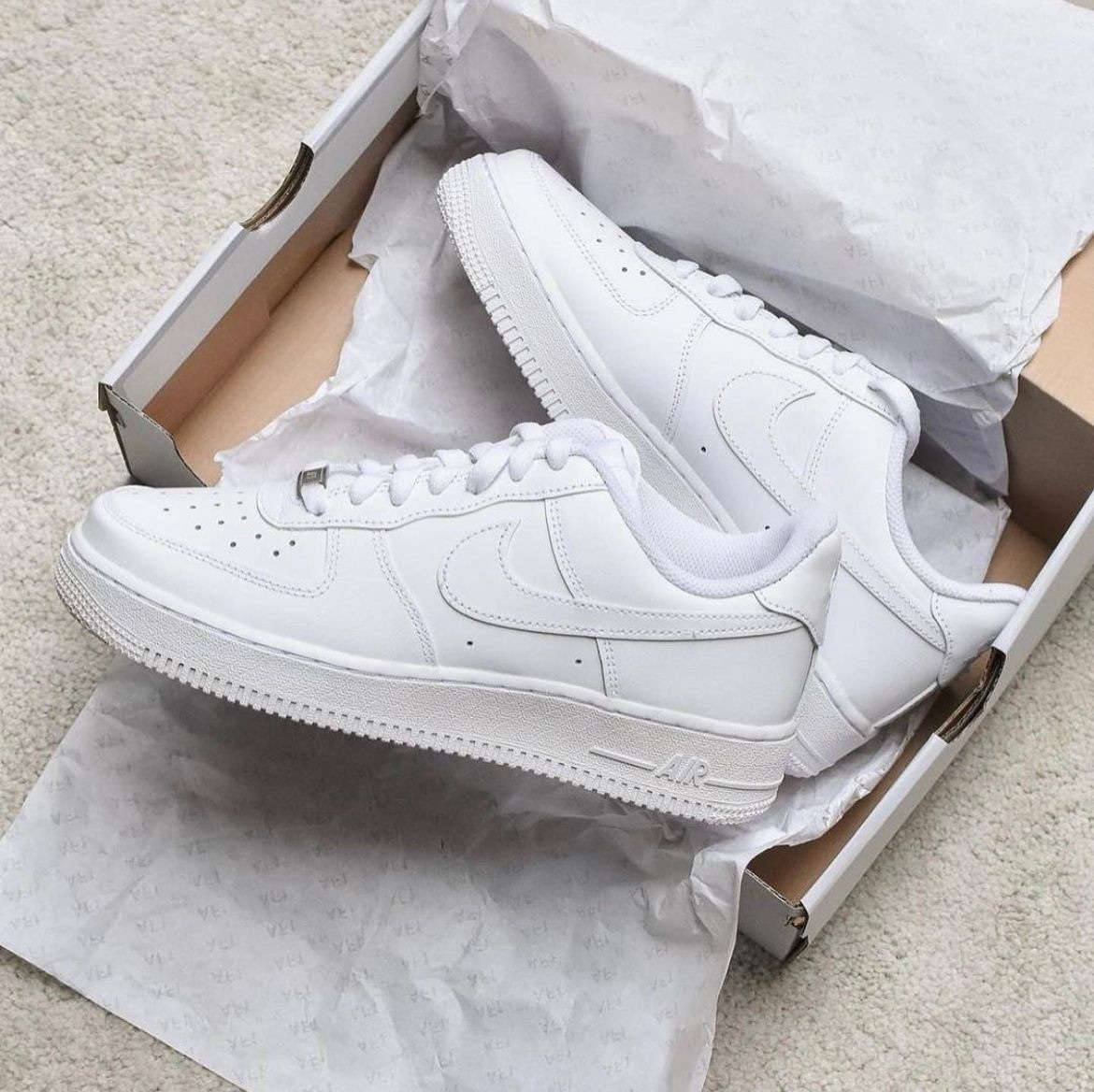 Buy Nike Airforce 1 White Pure Leather Heavy Quality | LuxSpotX