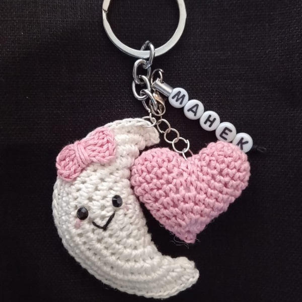 Buy Handmade Crochet Name Keychain – Personalized Unique