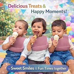 SPY KIDS® Silicone Baby Feeding Set | Suction Plate + Soft Spoon, Fork & Adjustable Bib | Baby-Led Weaning Starter Kit | 100% BPA-Free Food Grade | Microwave, Freezer & Dishwasher Safe | 6+ Months