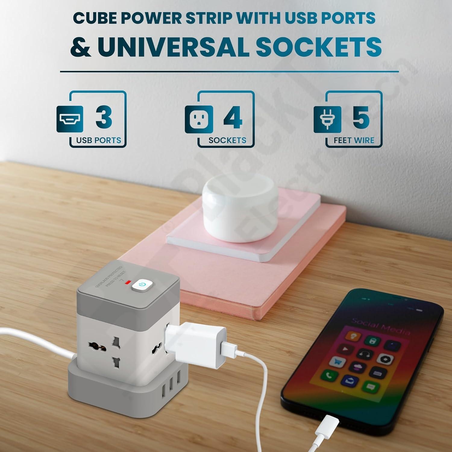 BTCB1 Power Cube – 7-in-1 Compact Wall Charger