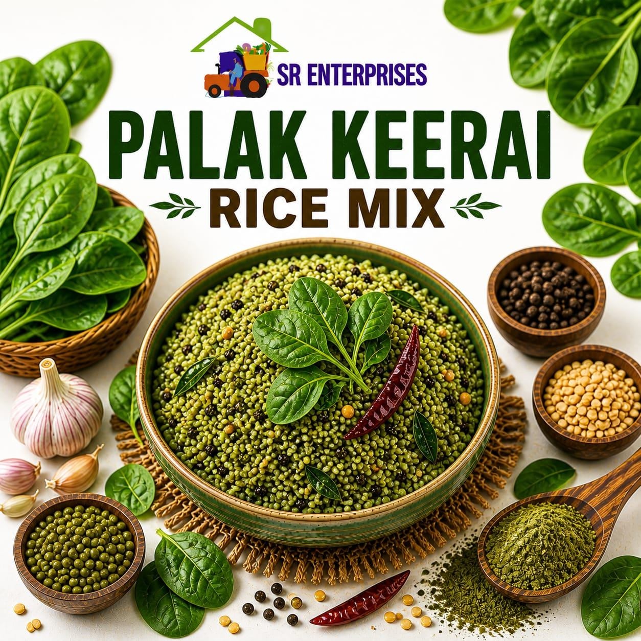 Keerai Rice Buy Palak Keerai Rice Mix | RURAL FOODS