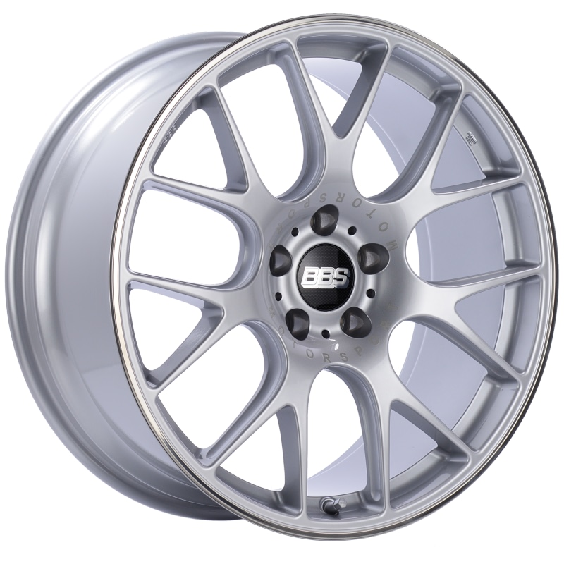 CH-R 20x9 5x115 ET24 Diamond Silver Polished Rim Protector Wheel -82mm PFS/Clip Required